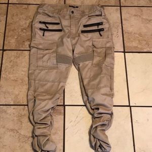 Khaki jogger pants